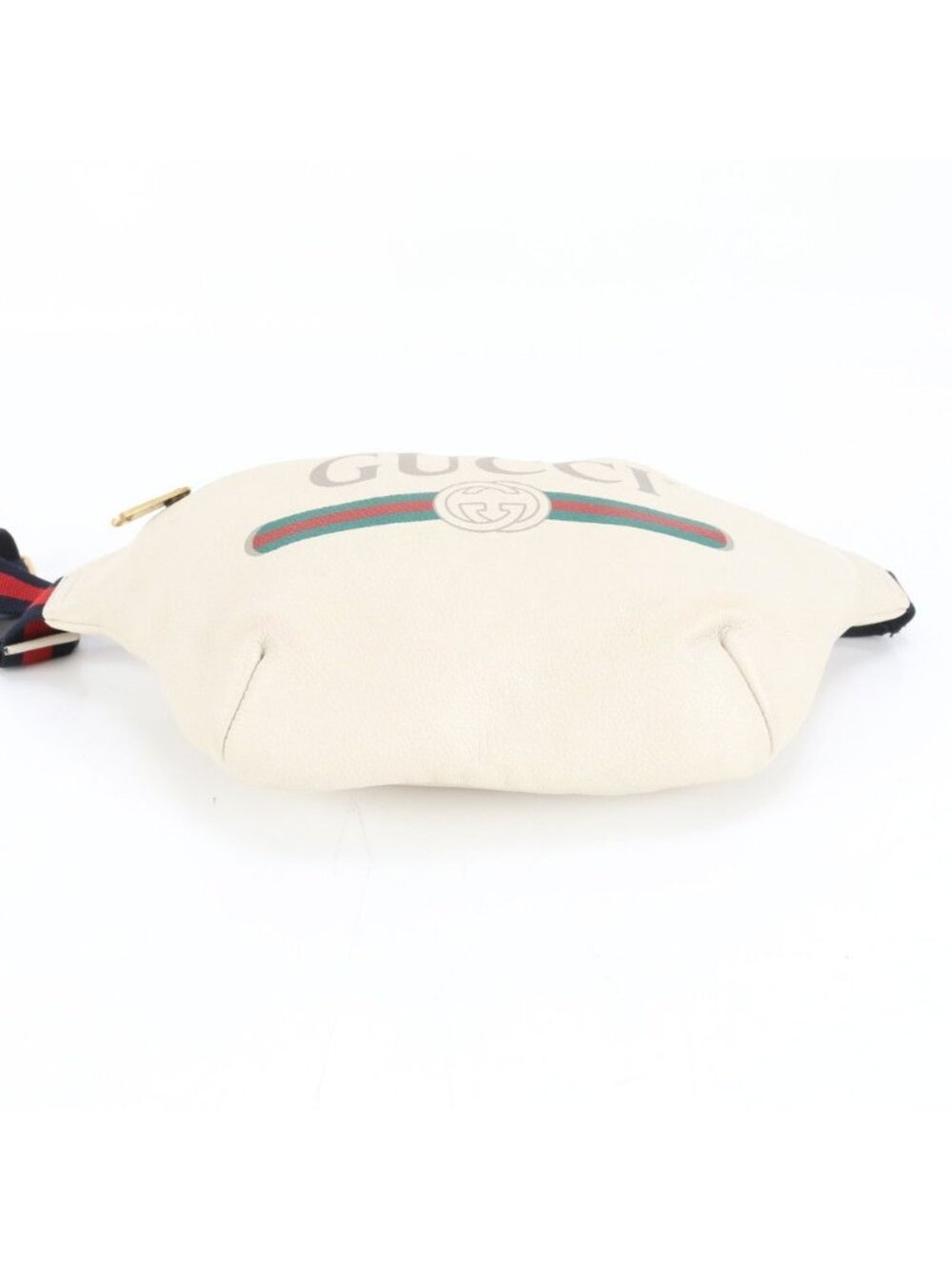 Gucci Vintage Logo Print Leather 2-Way Belt Bag Crossbody Body Waist Pouch Ree - Picture 6 of 9